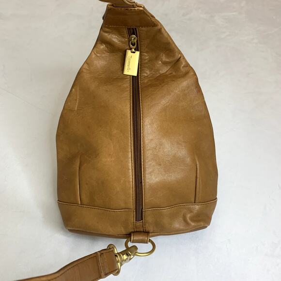 Tignanello Tan Leather Sling Bag - Picture 4 of 15